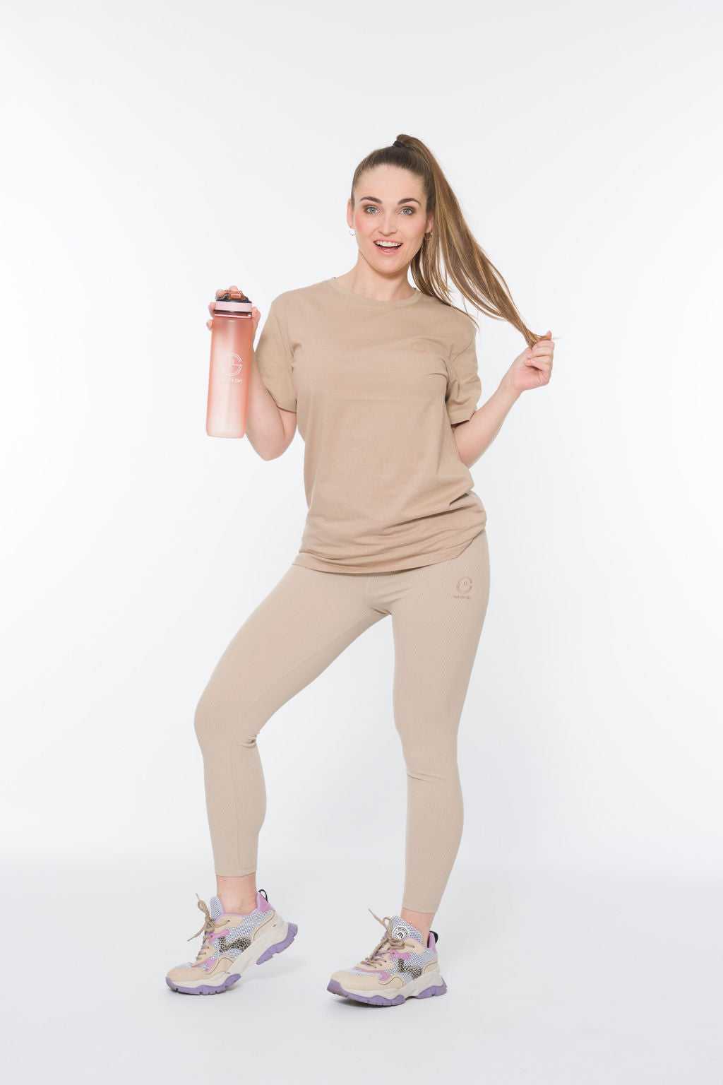 Get Fit Girl 1L drinkfles - meerdere kleuren Get Fit Girl