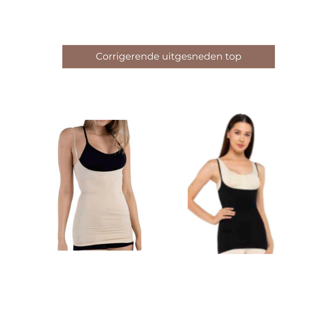 Corrigerende uitgesneden top